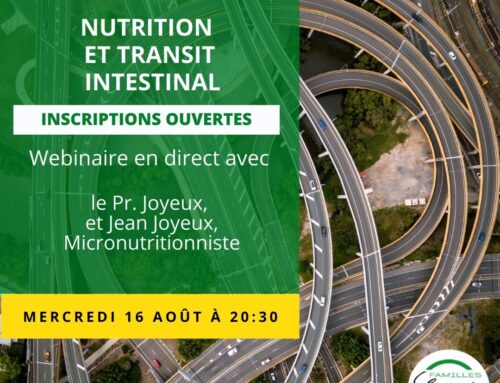 Webinaire: NUTRITION ET TRANSIT INTESTINAL